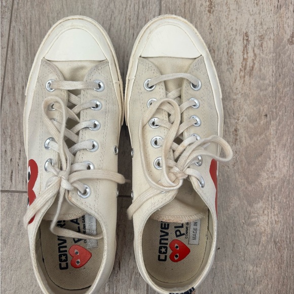 Comme de Garçon PLAY x Converse Unisex Chuck Taylor Lace Up Sneakers - Picture 10 of 12